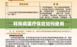 特殊病医疗保险使用指南