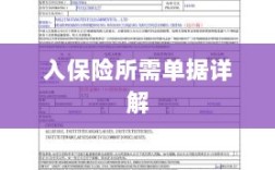 入保险必备单据解析