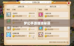 梦幻手游69级赚钱秘籍，解锁游戏经济致富之道
