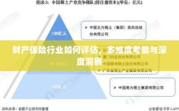 财产保险行业评估全攻略，多维度考量与深度洞察