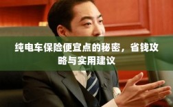 纯电车保险省钱攻略，如何找到更便宜的保险与实用建议