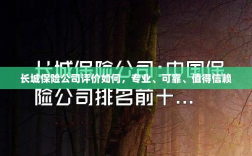 长城保险公司评价，专业可靠，值得信赖的保险伙伴