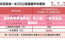 保险免费保养揭秘，费用及深度解析