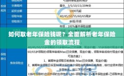 全面解析，老年保险金的领取流程与如何领取老年保险金