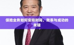 如何安排时间以提高保险业务效率与成功机率的关键策略