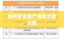 医疗保险出险次数查询攻略