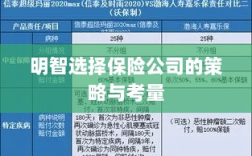 明智选择保险公司的策略与考量指南