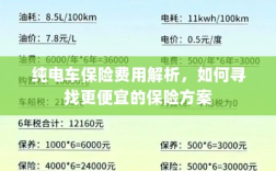 纯电车保险费用解析，如何获取更经济的保险方案？