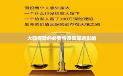 大额保险的必要性及其深远影响探讨