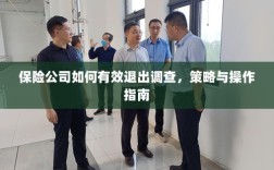 保险公司调查退出策略与操作指南，有效方法与步骤