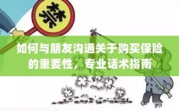 专业话术指南，如何与朋友沟通关于购买保险的重要性