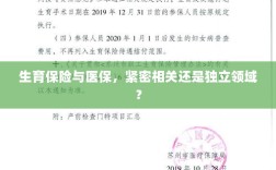 生育保险与医保，紧密关联还是独立领域探讨？