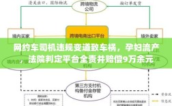 网约车司机违规变道致车祸，孕妇流产，法院判定平台全责并赔偿9万余元