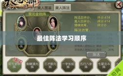 手游天龙，最佳阵法学习顺序解析