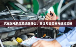汽车发电机保险的选择要点，关键考量因素与策略选择