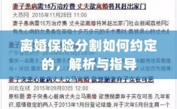 离婚保险分割约定详解与指导手册