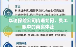 华瑞保险公司员工待遇真实体验分享
