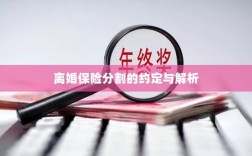 离婚保险分割的约定详解与解析