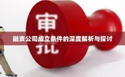 融资公司成立条件的深度解析与探讨