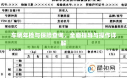 车辆年检与保险查询操作指南，全面指导与详解