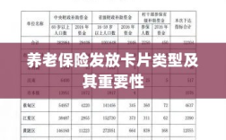 养老保险发放卡片类型概览及其重要性
