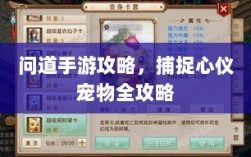 问道手游攻略，捕捉心仪宠物全攻略