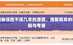 揭秘保险不保几年的原因，背后的逻辑与考量详解