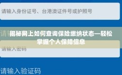 揭秘网上查询保险缴纳状态的方法，轻松掌握个人保障信息全攻略