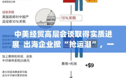 中美经贸高层会谈取得实质进展，企业出海掀抢运潮，一船难求再现情景的探讨