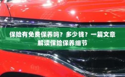 解读保险保养细节，免费保养政策与费用解析