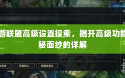手游联盟高级设置探索，揭开高级功能神秘面纱的详解