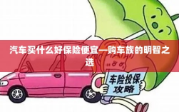 汽车保险购买攻略，如何挑选性价比高的保险方案？