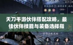 天刀手游伙伴搭配攻略，最佳伙伴技能与装备选择指南