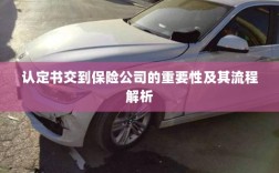 认定书交到保险公司的流程解析与重要性探讨