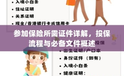 投保全攻略，证件要求、流程详解与必备文件概述