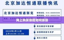 网上购买保险的续保指南