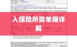 入保险必备单据解析