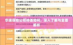 华瑞保险公司待遇详解，深入了解与全面解析