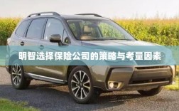 明智选择保险公司的策略及考量要素解析