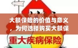 大额保险的价值与意义，为何选择购买及其重要性