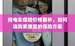 纯电车保险价格详解，如何挑选更经济的保险方案？