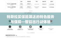 特斯拉保险特色服务，智能出行保障与独特体验赠礼