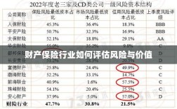 财产保险行业风险评估与价值评估方法解析