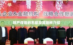 财产保险名称及险种介绍概览