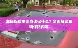 全面解读，车辆保险保障要点及内容
