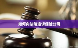 保险公司追诉指南，如何向法院提起诉讼索赔