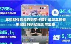 车辆短期保险的购买次数限制及策略解读