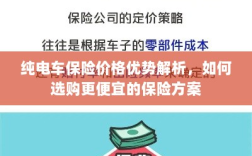 纯电车保险价格优势详解及如何选购更经济的保险方案
