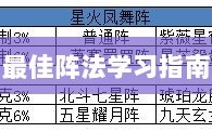 手游天龙，最佳阵法学习指南