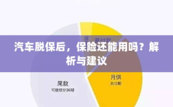 汽车脱保后，保险是否继续有效？解析及应对建议。